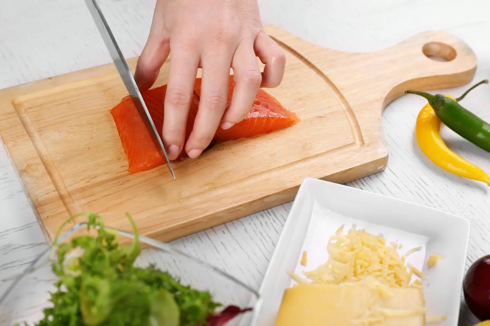 How to slice smoked salmon