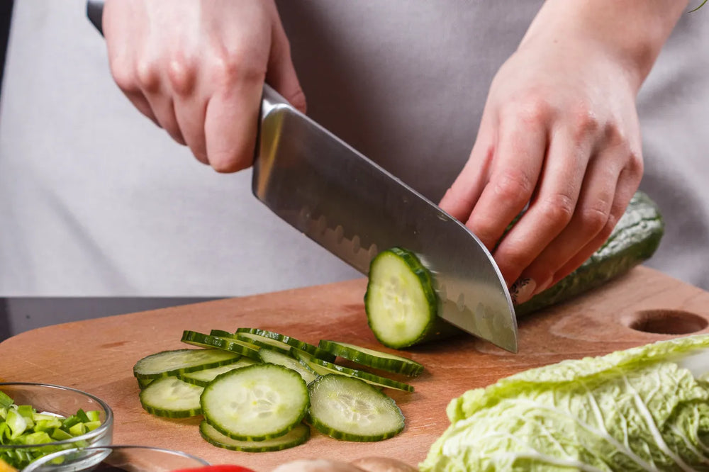 Cutting a cucumber: 10 original techniques