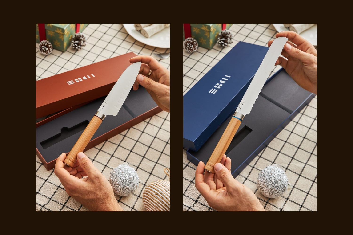 Couteau ETCH : cadeau cuisine idéal - homme et femme