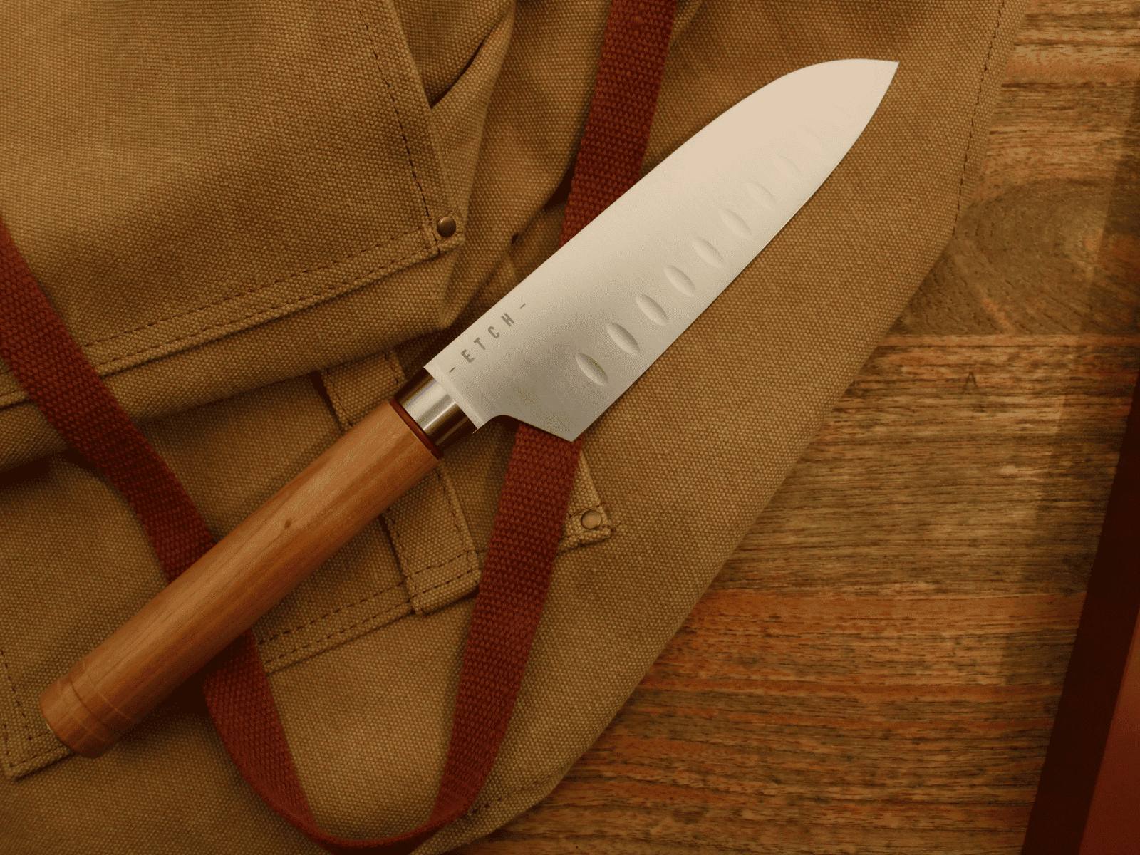 Couteau Santoku ETCH haut de gamme