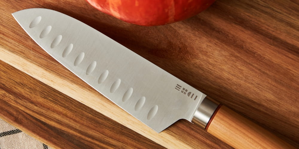 Couteau Santoku ETCH en Nitrox haut de gamme - Made in France