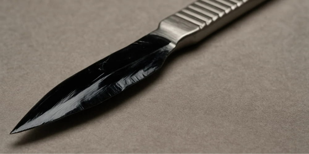 Le scalpel en obsidienne est le plus tranchant au monde, avec une arête de seulement 3 nanomètres