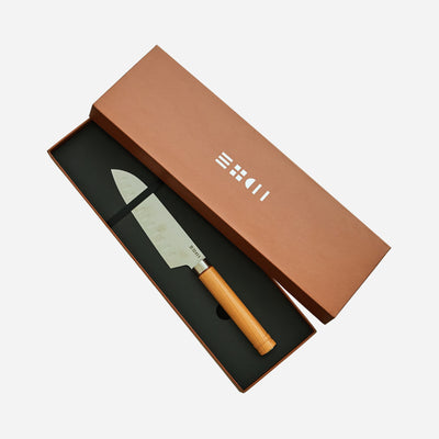 Couteau Santoku 17cm Nitrox® & Merisier Artisanat de Thiers