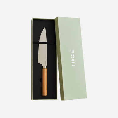 Couteau Éminceur 20cm Nitrox® & Merisier Artisanat de Thiers