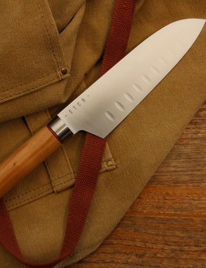 Couteaux de cuisine français haut de gamme lame inox et manche en bois